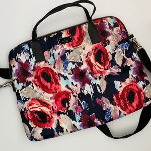 Kate spade floral laptop bag
